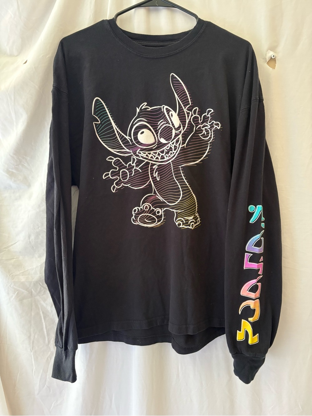 Disney Lilo & Stitch Black Long Sleeve T-Shirt